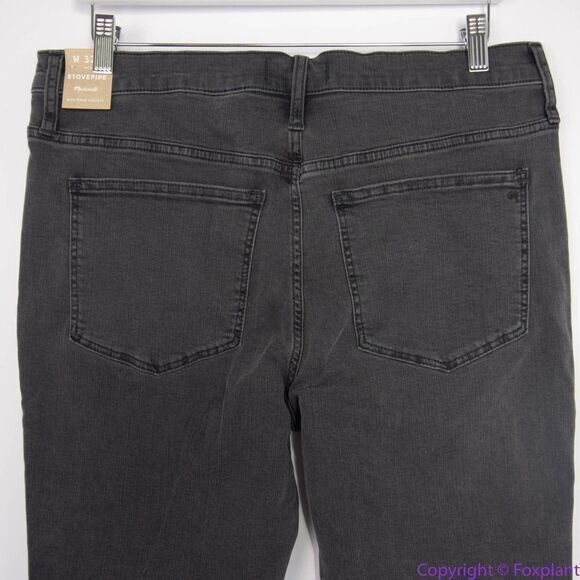 NEW Madewell Petite Stovepipe Jeans in Banberry Wash: Raw-Hem, P32 - Picture 11 of 16